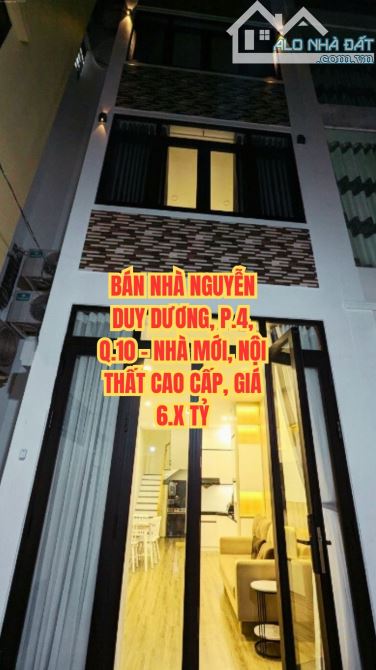 🔥 BÁN NHÀ NGUYỄN DUY DƯƠNG, P.4, Q.10 - NHÀ MỚI, NỘI THẤT CAO CẤP, CÓ DÒNG TIỀN.
