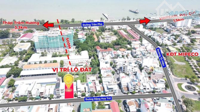 Bán Đất 2 Mặt Tiền trước sau hiếm có Đặng Huy Trứ, Nha Trang | 136m² Ngang 6 - giá 12,5 tỷ - 1