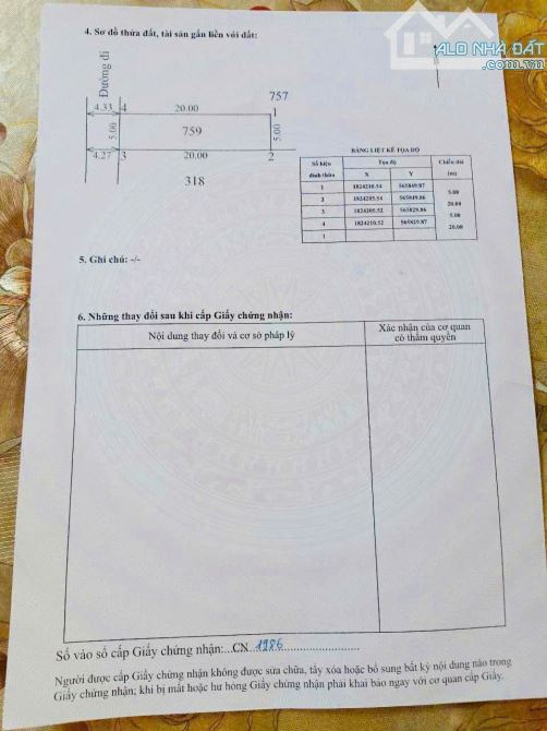 Bán mặt tiền xóm 4 Dưỡng Mong,khổ đất vuông vắn, P Mỹ Thượng. TP Huế - 1