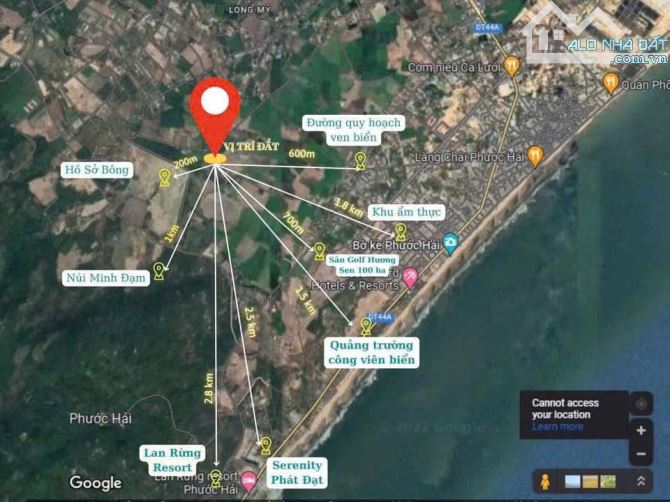 BÁN LÔ ĐẤT ĐẸP - VIEW NÚI MINH ĐẠM, GẦN BIỂN PHƯỚC HẢI - TP.HCM CHỈ 4 TỶ - 1