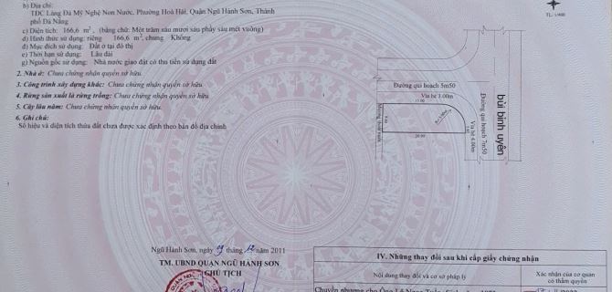 Nắm chủ - Lô đất BIỂN góc 2MT  HOÀNG BÌNH CHÍNH - DT 167m2, Đường 7,5m - Bãi Tắm Non Nước - 1