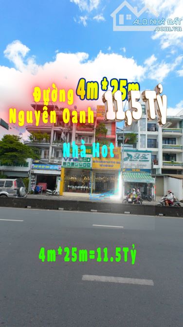 Bán nhà MT 4 lầu Nguyễn Oanh, Gò Vấp, 80m2, giá chỉ bằng lô đất 11,5 tỷ - 1