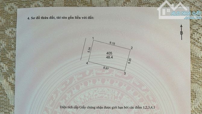 CC CẦN BÁN ĐẤT MAI LÂM, ĐÔNG ANH,  48,4M - MẶT TIỀN 5,34M - Ô TÔ VÀO ĐẤT  - CHỈ 5,7 TỶ - 1