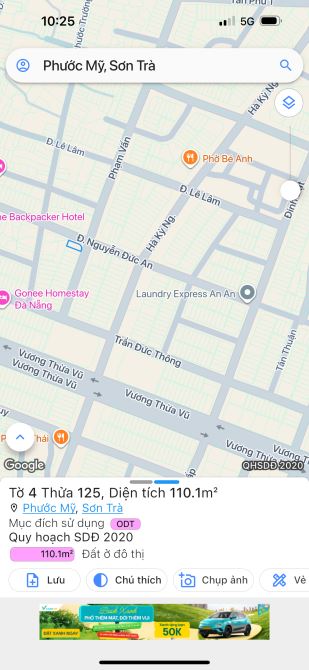 CẦN BÁN LÔ GÓC SÁT BIỂN GIÁ TỐT NHẤT KHU VỰC ĐƯỜNG NGUYỄN ĐỨC AN 110M ( 16 TỈ ) - 2