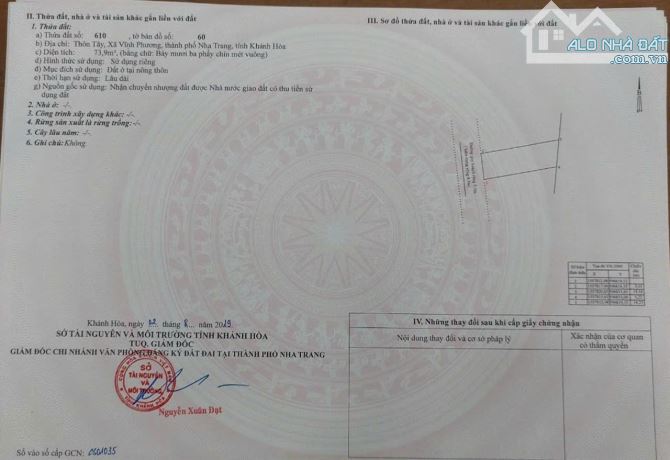 Bán lô đất Vĩnh Phương - trong khu dân cư , gần chợ giá 1tỷ1 - 2