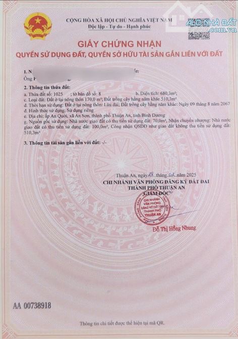 🌳 ( Giáp chủ) [14 triệu/m²] Đất vườn An Sơn 31 – Mua đất tặng vườn trái cây đang thu hoạc - 2
