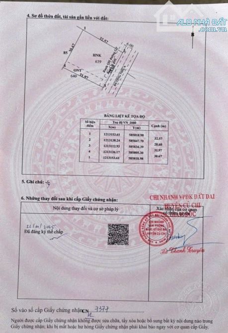 Đất bán xã Phước Vĩnh An cách Nguyễn Thị Lắng 300m 28x33 tổng 955m2 144m thổ cư - 3