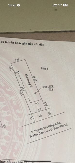 Bán nhà cấp 4 mặt tiền Nguyễn Việt Hồng dt đẹp 5.3x19.45 vuông vức full thổ cư giá tốt - 3