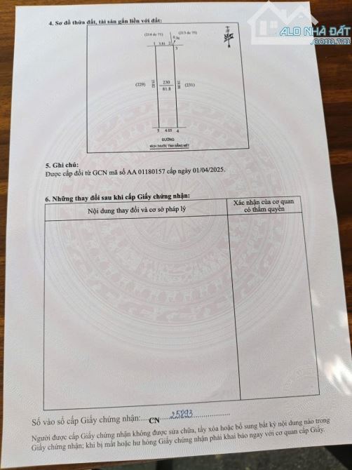 BÁN ĐẤT KHỐI CHÂU HƯNG – VINH TÂN PHƯỜNG TRƯỜNG VINH 81,8m2 - 3