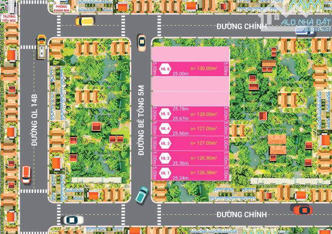 BLOCK 7 LÔ, NGAY TRUNG TÂM HOÀ VANG, SÁT QUỐC LỘ 14B, GIÁ TỐT ĐẦU TƯ - 4