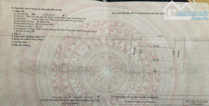 🔥🔥Tài chính nhỉnh 2 tỷ, Tìm đâu ra lô đất 54,6m vuông vắn như này khu dân giàu cam quất - 4