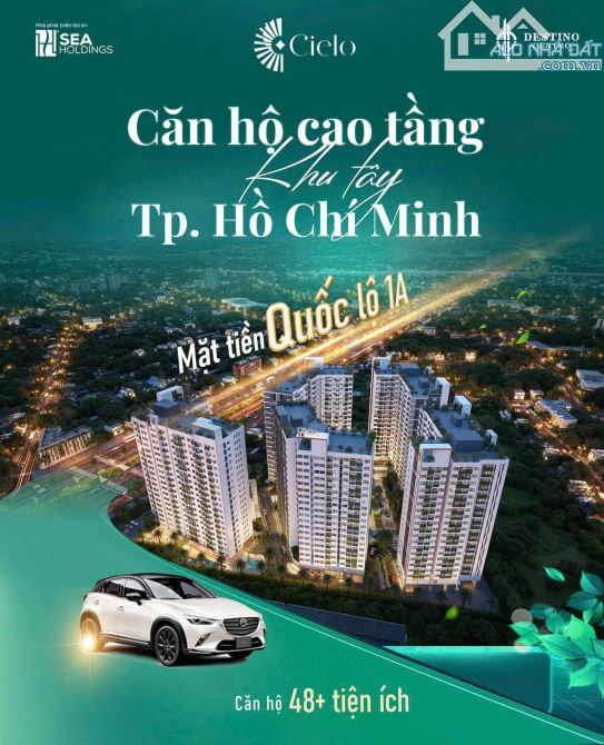 Trả Trước 300Tr Sở Hữu Căn Hộ 2PN,2WC - Mặt Tiền QL1A