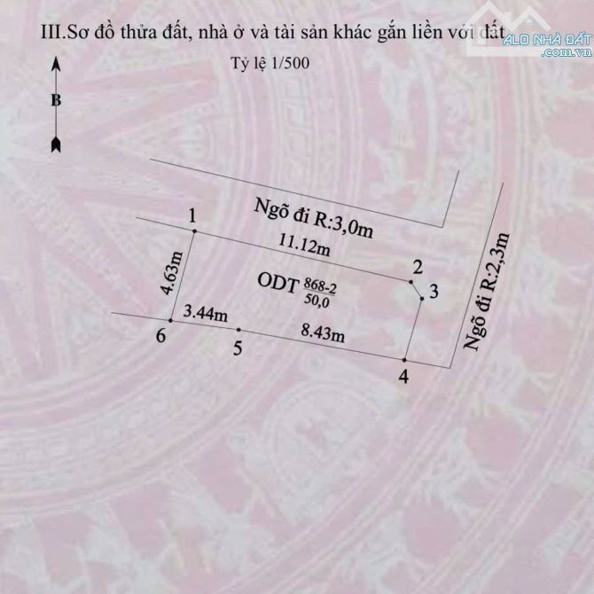 Bán lô đất 50m tại thôn Đền, Lâm Động, Thủy Nguyên, Hải Phòng giá chỉ 1 tỷ 2xx