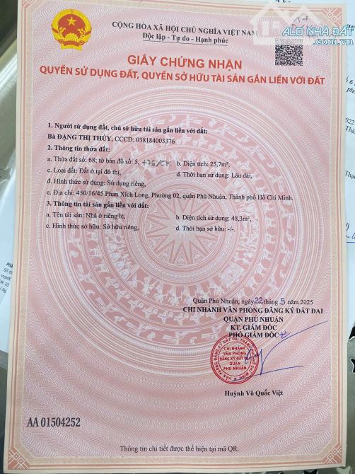 Nhà mới 2 tầng 3x10m hẻm kinh doanh, 450/16/45 Phan Xích Long 5.68 tỷ