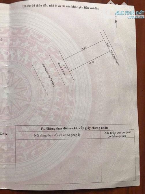 Bán Lô đất Dương Tử Giang - hướng Tây - đi bộ ra sông ngắm pháo hoa