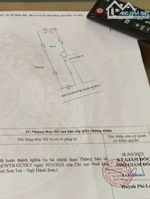 BÁN ĐẤT TẶNG NHÀ C4 ĐANG Ở 3PN, 105M2 NGANG 5M NỞ HẬU, KIỆT Ô TÔ THẲNG NGÔ QUYỀN GIÁ RẺ.