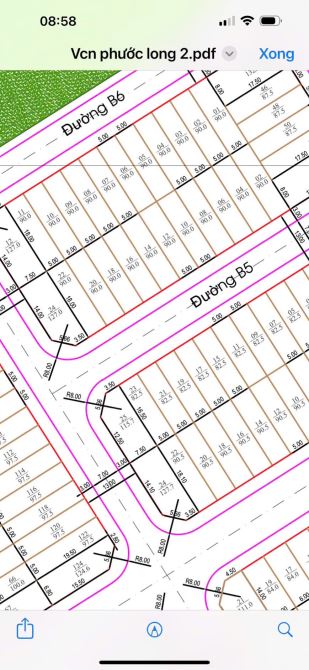 Bán đất đường B5 VCN Phước Long 2 lô sạch đẹp (bao ký quỹ)