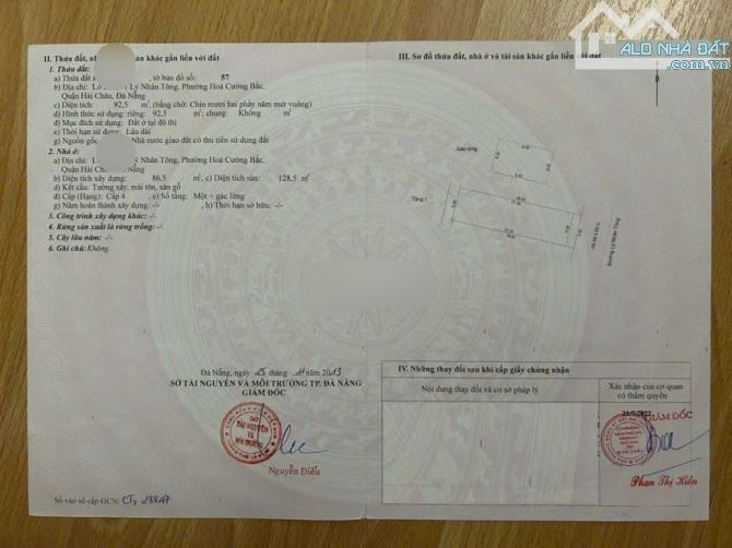 📌📌📌LÀM VIỆC TRỰC TIẾP GIÁ TỐT !!! Bán đất LÝ NHÂN TÔNG, Phường Hòa Cường Bắc