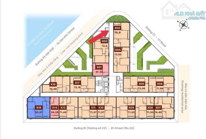 Bán căn Góc CT2 -VCN PHƯỚC LONG