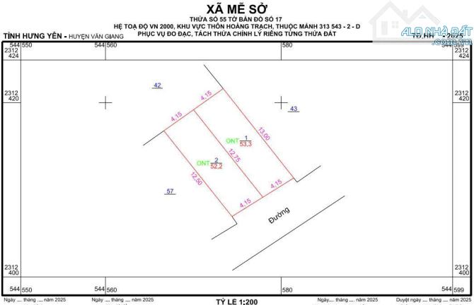 Bán đất Mễ Sở, Văn Giang, Hưng Yên, 52m2, giá thỏa thuận, hàng hot - 1