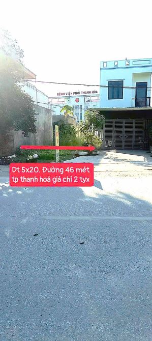 Bán đất mặt ql45 bệnh viện phổi. dt 100m2, mt 5 tại Quảng Thịnh, thành phố Thanh hoá - 1
