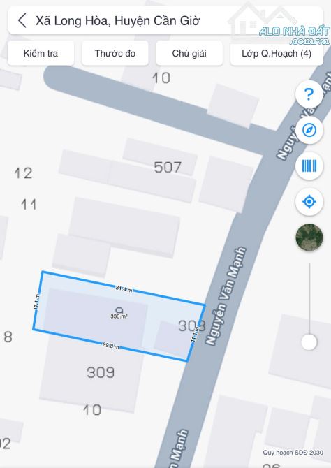Mặt tiiền Nguyễn Văn Mạnh cần giờ 300m2 gần full thổ cư - 1