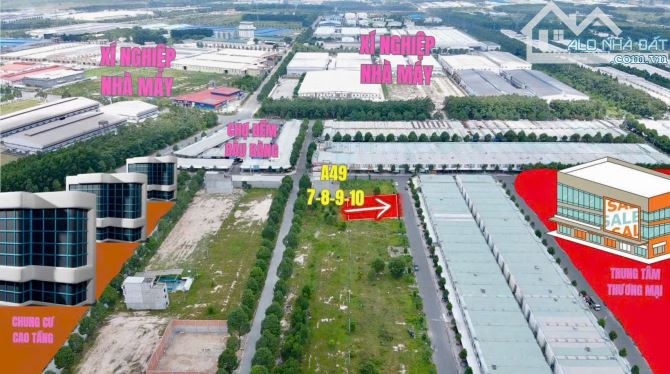 Bán cặp đất ngay chợ Đêm khu 5A Bàu Bàng. 10x30m full thổ giá 2,8tỷ - 1