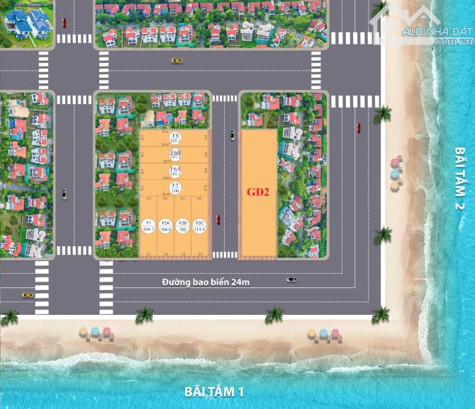 🔥 Bán đất mặt biển Quất Lâm – Lô góc 114m², mặt tiền siêu rộng 🔥 - 1