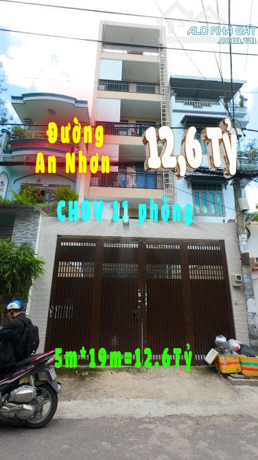 Bán CHDV mặt tiền đường An Nhơn, Phường 17, Gò Vấp hiện đang khoán 30 tr/tháng vị trí đẹp - 1