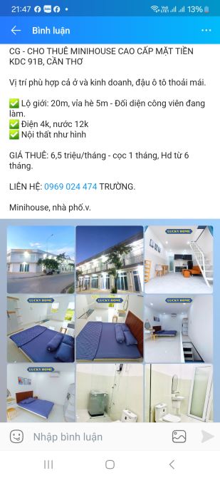 Minihouse cao cấp mặt tiền kdc 91B - 1