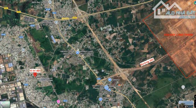 Cần bán 7.000m2 đất ở đô thị tại Thị trấn Hiệp Phước, cổng trước sân bay Long Thành - 2