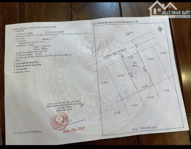 Bán gấp đất KQH Nguyên Tử Lực P8 Đà Lạt giá 13,6 tỷ - 2