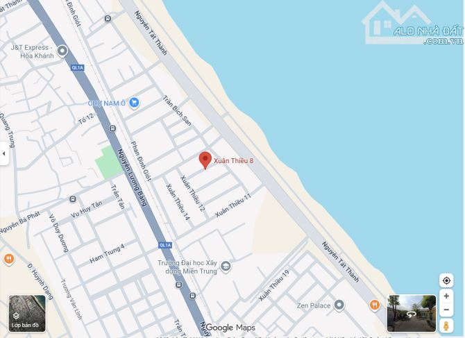 BÁN ĐẤT ĐƯỜNG XUÂN THIỀU 8_ CÁCH BIỂN XUÂN THIỀU 300m_ GIÁ: 3 tỷ 85 TL - 2