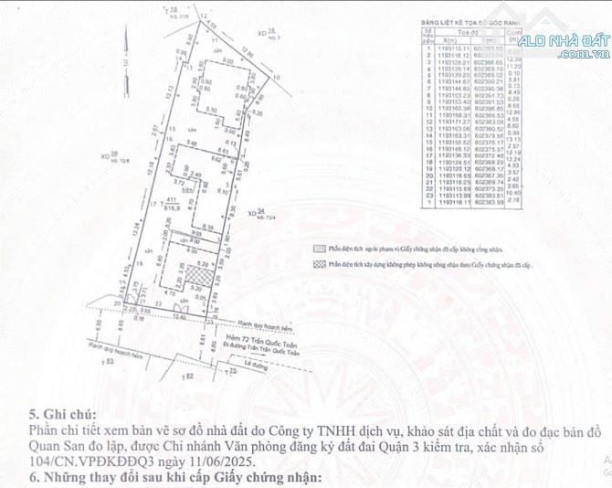 Bán nhà 72/6+(6A-4A) Trần Quốc Toản, P.VTS, Q3, DT 16.2m x 50m (815 m2), giá 310 tỷ - 2