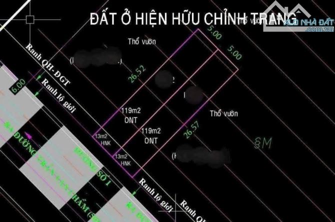 Đất thổ cư đẹp mặt tiền nhựa sát khu dân cư chợ Việt Kiều Củ Chi TPHCM, DT: 5x26m. - 2