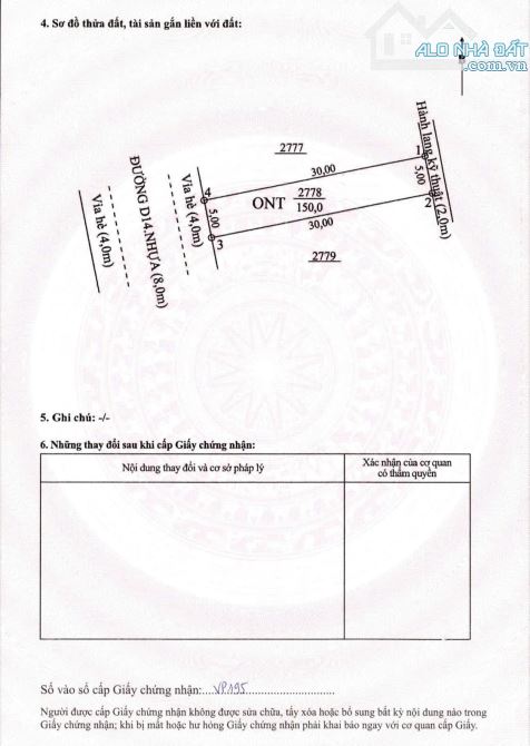 Bán cặp đất ngay chợ Đêm khu 5A Bàu Bàng. 10x30m full thổ giá 2,8tỷ - 3