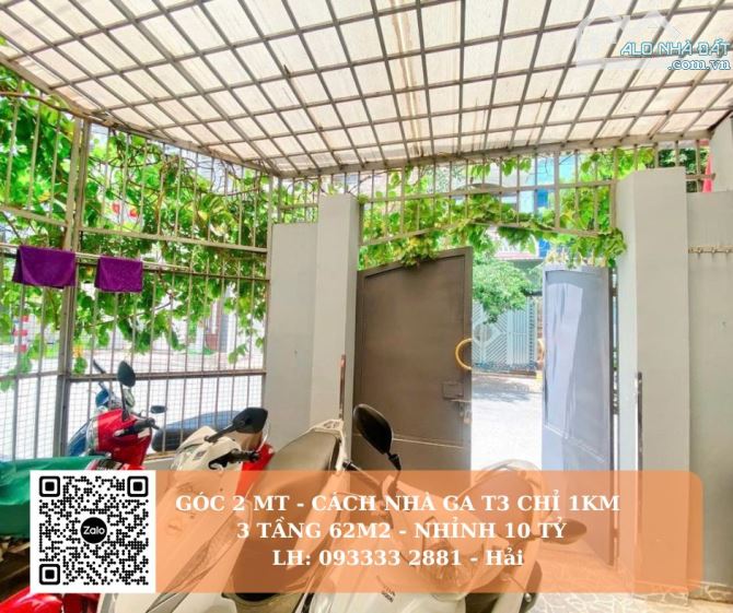 Nhà 2MT đẹp Hoàng Hoa Thám cách T3 chỉ 800m 62m2 chỉ nhình 10 tỷ - 3