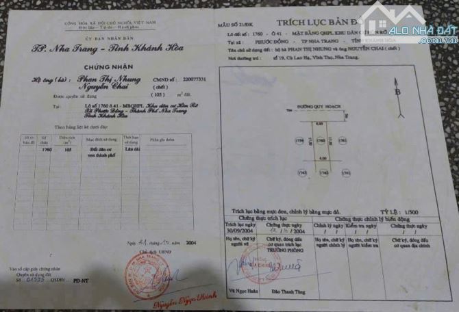 án đất đường Đô Đốc Tuyết Khu TĐC Hòn Rớ - Phường Nam Nha Trang - 3