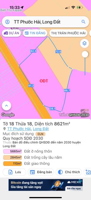 THỊ TRẤN PHƯỚC HẢI -  CẠNH KHU NHÀ NGHỈ DƯỠNG PHAN GIA- CÁCH TL44B CHỈ 500M - ĐẤT ĐỎ - 3