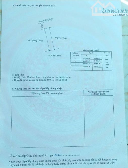 Bán lô đất 76,2m2 đường trục thôn Vũ Vị Minh Tân Kiến Thuy giá chỉ 1,72 tỷ - 4