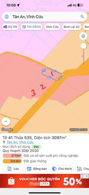 D287 Chủ gởi bán 3 sổ đất qh skc Tân An- Đồng Nai  3 sổ mỗi sổ gần 3000 m2 thích hợp làm x - 4