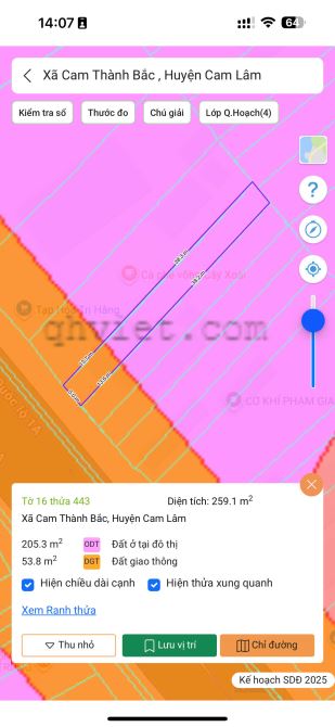 📍 BÁN ĐẤT MẶT TIỀN QUỐC LỘ 1A, CAM THÀNH BẮC, CAM LÂM, KHÁNH HÒA giá 8.32 tỷ (32 triệu/m) - 4