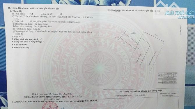 Bán đất đường oto 7m gần trục D30 Nha Trang 77m2 - 6
