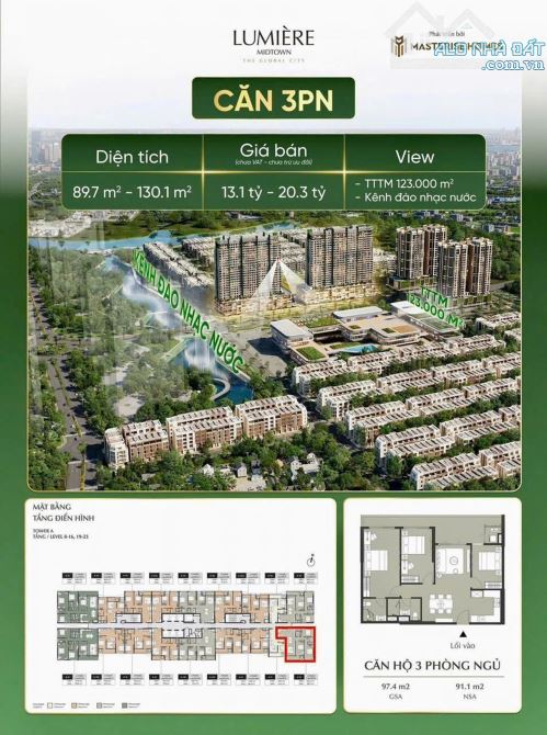 Giỏ hàng CĐT căn hộ Lumiere Midtown – The Global City, chiết khấu đến 20%, ân hạn 26 tháng - 6