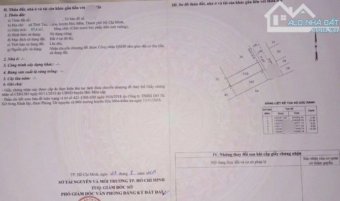 Xoay vốn bán gấp nhà ở Thới Tam Thôn - Hóc Môn . DT 97m2, giá 850triệu. SHR. - 8