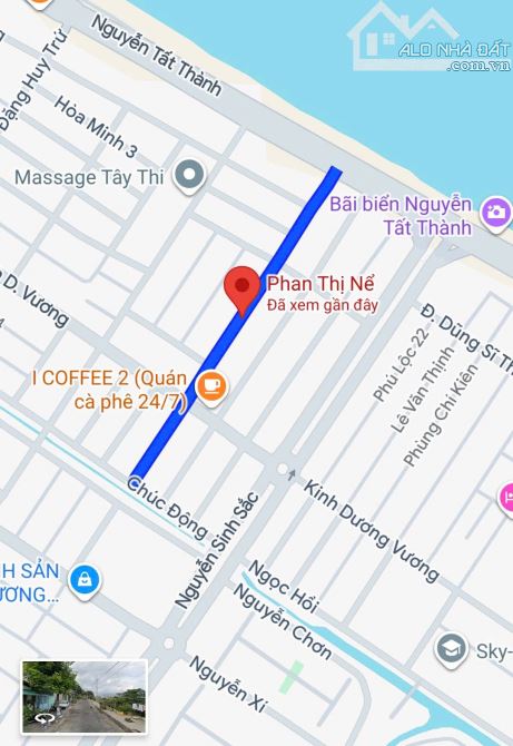 ( HIẾM CÓ ) Đất MT PHAN THỊ NỂ Trục Thông Biển | Hòa Minh _Liên Chiểu