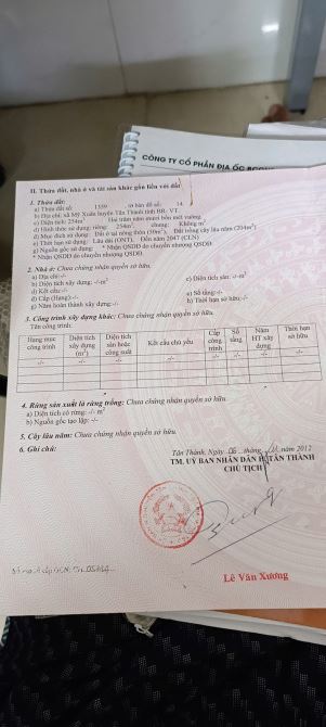 CHÍNH CHỦ CẦN BÁN LÔ ĐẤT VỊ TRÍ ĐẸP - PHƯỜNG MỸ XUÂN, TP PHÚ MỸ