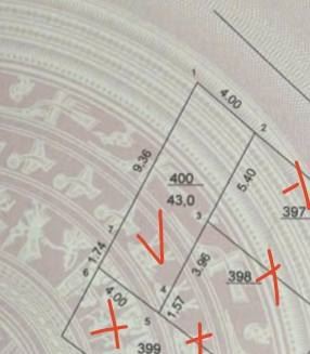 Ninh Xá, DT: 43m đất, MT: 4m, oto vao đất, giá 3.65 tỷ, cách 200m trực chính Vạn Phúc 3