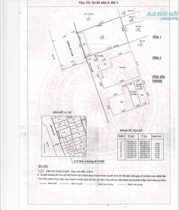 Bán nhà MT đường số 6 Cư Xá Đô Thành P4 Q3, DT 10x17m CN 173m2, 3 tầng, giá 42 tỷ