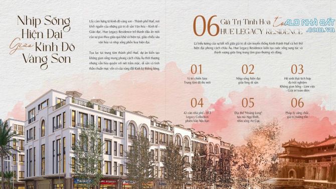 🌈 Chính Thức Mở Bán 42 căn ShopHouse “ Dự án Legacy Residence Huế - 38 Hồ Đắc Di ”